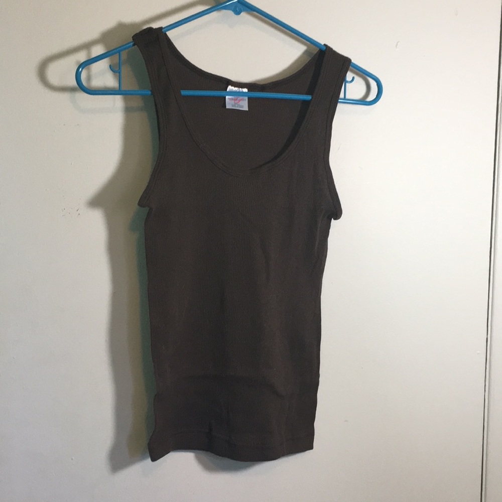 Dark Brown Tank Top